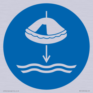 Mandatory: Lower liferaft to the water in launch sequence